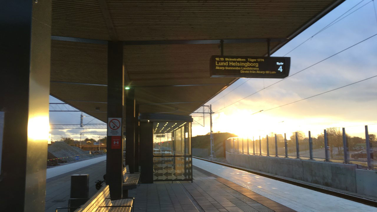 Burlov station canopies, Sweden.