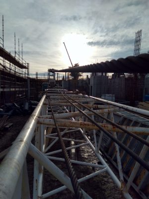 Crawler crane during the construction of the National Forensic Mental Health Hospital, in Ireland Author: Rubén Naranjo Jover