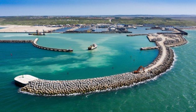 Dique oeste - Expansión del Puerto de Hanstholm